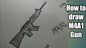 Signup for free weekly drawing tutorials. How To Draw M4a1 Gun Of Free Fire And Pubg Very Easy Shn Best Art Youtube