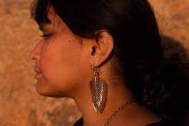 Long Sterling Silver Feather Earrings