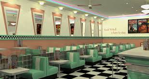 50s Diner 3d Modeling A Project By Lucia Paris Domestika 50s Diner Diner 50s Design