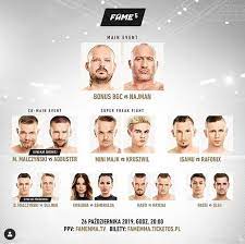 Sprawdź, które miejsce w rankingu zajmuje famemma10. Najwazniejsze Informacje O Gali Fame Mma 5 Polish Fighters