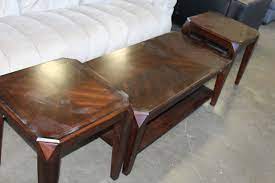 The most common mahogany coffee table material is wood. New Home Elegance Modern 3 Piece Mahogany Coffee Table Set Retail 399
