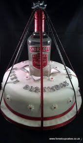 21st Birthday Cake With Liquor Bottle On Top Bottle Cake Cake Vodka 18th Birthday Cake Bottle Cake