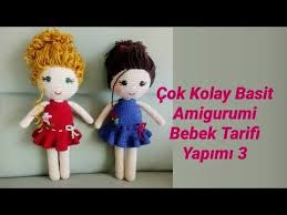 cok kolay basit amigurumi bebek tarifi yapimi 3 final amigurumi bebek sac ekimi ve elbise yapimi youtube bebek basi oyuncak bebek saci bebek