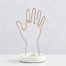 Hand Jewelry Holder Made Of Marble And Gold Decor Jewelry Beauty Organizers Marble And Gold Hand Jewelry In 2020 Hand Jewelry Jewelry Holder Jewellery Storage