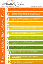 Principles Of Agile Manifesto For Just Plain Agile In A More Colourful Fun Versi Agile Project Management Project Management Agile Project Management Templates