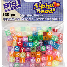 Get 'em before we sell out! Darice 0791 19 8 Mm Acrylic Alphabet Beads Cube Transparent Glitter With White Letters 160 160 Kroger
