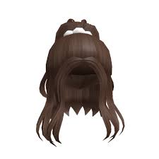 Aesthetic Half Up Hair In Brown Roblox In 2021 Half Up Hair Hair Codes Black Hair Roblox
