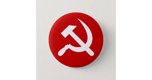 This symbol features a hammer and a sickle overlapping each other. Communist Ussr Russian Hammer And Sickle Symbol Button Zazzle Com