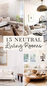 The basics have never looked so good. 15 Dreamy Neutral Living Rooms