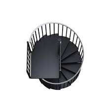 A mylen outdoor spiral stair is industry leading and comes with a limited lifetime warranty. Mylen Stairs Reroute Prime Interior 42in Diameter Fits Height 85in 95in 1 36in Tall Platform Rail Spiral Staircase Kit Ec42p09v001 The Home Depot