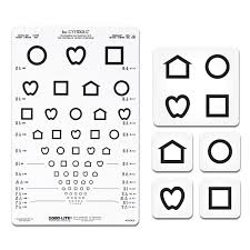 Lea Symbols 13 Line Translucent Distance Chart L Bernell