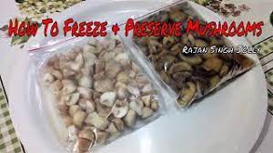 Put mushrooms in a paper bag with a damp paper towel. How To Preserve Mushrooms How To Freeze Fresh Mushrooms Cooking Kitchen Tips Youtube