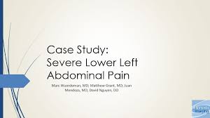 Severe Lower Left Abdominal Pain Diagnostic Imaging