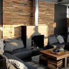 kamin wand holzoptik plywood wandverkleidung wohnzimmer ideen modern wohnzimmer ideen