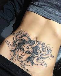 Tattoo Drawing On Instagram Would You Let Medusa Catch You Like And Share Tattoolife Tattooed T Stomach Tattoos Women Belly Tattoos Tattoos Women