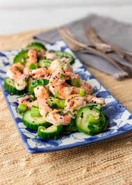 Add lime juice and salt, gently mix. Shrimp Salad Recipe Easy Cold Salad Kevin Is Cooking