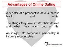 They don't have to get your real name or address even. Advantages And Benefits Of Online Dating Elabugae Ru