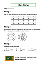 Für die fächer mathe, deutsch und physik bieten wir kostenlose übungen und aufgabenblätter. Einmaleins Uben Mit Arbeitsblattern Zum Ausdrucken