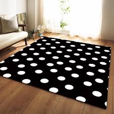 Black And White Polka Dot Rug Black White Polka Dot Print Area Rug Floor Mat Floor Rugs Area Rug Decor Polka Dot Decor