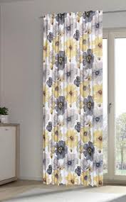 Kombivorhang Gelb Grau Floral Lichtundurchlassiger Vorhang Verdunklungsvorhang Gelbe Vorhange Vorhange Verdunklungsvorhang