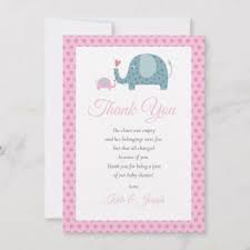 Polka Dot Elephants Baby Shower Thank You Poem Baby Shower Thank You Generic Baby Shower Thank You Poems