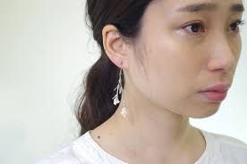 "Rice flower pierced" large