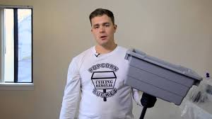 To remove the popcorn, glide your putty knife across the surface moving slowly with long strokes in one direction. How To Remove A Popcorn Ceiling Using A Popcorn Ceiling Removal Bucket Diy Product Demonstration Youtube