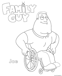 Family guy cartoon coloring pages | family guy stewie. Family Guy Joe Coloring Pages Printable