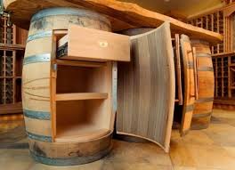 Wine Cellars And Barrels A Thing Of Mystique Barrel Furniture Wine Barrel Furniture Barrel Decor