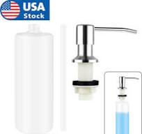 350ML Kitchen Sink Soap Dispenser Polish Stainless Steel Hand Liquid Pump Bottle | eBay