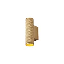 The led module is set right above the bubble encased crystal, truly bringing the whole piece to life when the fixture is lit. Modern Diamond Patterned Wall Light Gold Lighting Company Uk