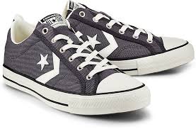 Converse unisex star player ox black white leather casual lace up trainers. Converse Star Player Ox Dunkelgrau Gortz 48405701