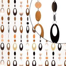 Rideau De Porte 90 X H220 Cm Seventies Cuivre Rideau Voilage Store Rideau De Porte Rideaux Voilages Rideaux