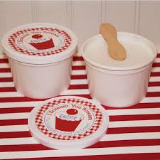 Retro Dixie Ice Cream Cups 10 School Style Ice By Thepartyfairy 12 00 With Customizable Lid Labels Ice Cream Cup Ice Cream Party Ice Cream Containers