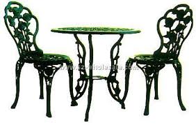 Image result for cast aluminum garden chair stock photo
