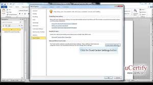 Ms Word 2010 How To Enable And Disable The Protected View Demo Youtube