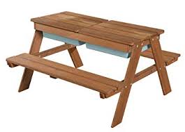 Alle vorstellung und wünsche können hier mit leichtigkeit gedeckt werden. Roba Kindersitzgarnitur Outdoor Mit Spielwannen Wetterfeste Massivholz Sitzgarnitur Matschtisch Fur Drinnen Und Draussen Tisch Mit Abnehmbarer Tischplatte Und 2 Kunststoff Wannen Amazon De Baby