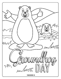 Features a bit of handwriting and spelling practice for children. 4 Adorable Groundhog Day Coloring Pages For Kids