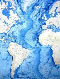 Ocean Floor Relief Maps Detailed Maps Of Sea And Ocean Depths Relief Map Cartography Map
