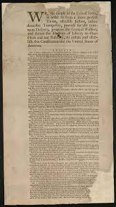 We The People Of The United States In Order To Form A More Perfect Union Establish Justice Insure Domestic Tranquility Provide For The Common Defence Promote The General Welfare And Secure The