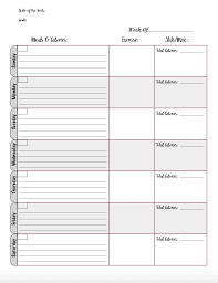 free printable food journal weekly diary template tracker