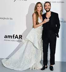 Heidi Klum And Tom Kaulitz Make First Public Appearance Together At Cannes Amfar Gala Wedding Dresses Elegant Wedding Dress Heidi Klum