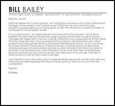 Emailing your resume directly to a hiring manager helps make sure they see it. Recruitment Manager Cover Letter Sample Cover Letter Templates Examples
