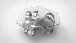 This is a table with a contemporary design, perfect for any modern living or work space. 3d Model Mobius Trefoil Knot Coffee Table Ii Cgtrader