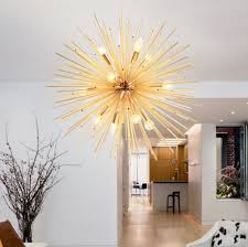 Gold Sun Burst Pendant Light Chandelier Ceiling Lights Pendant Ceiling Lamp Pendant Light Fixtures