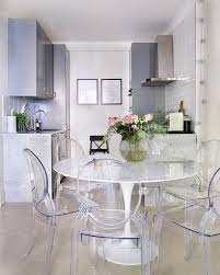 Clear Ghost Chairs Perfectly Compliments The Marble Dining Table Homedecor Homegoals Interio In 2020 Clear Dining Chairs Ghost Chair Dining Room Ghost Chairs Dining