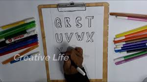 Gambar huruf abjad a z karya siswa siswi kelas i b mi persis rahayu pesantren persatuan. Cara Membuat Grafiti Huruf 3d A Sampai Z 3d Grafiti Font Part 2 Youtube