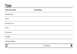Kfz Verkaufsschild Querformat Pdf Pdf Vorlage Zum Ausdrucken
