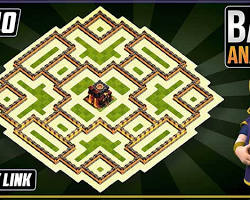Corner Air Defense Clash of Clans TH10 base layout resmi