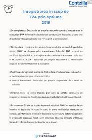 Comanda online declaratie pe proprie raspundere tiparita pentru deplasare in perioada ordonantei militare. Inregistrarea In Scop De Tva Prin Optiune 2019 Contabilitate Fiscalitate Monografii Contabile